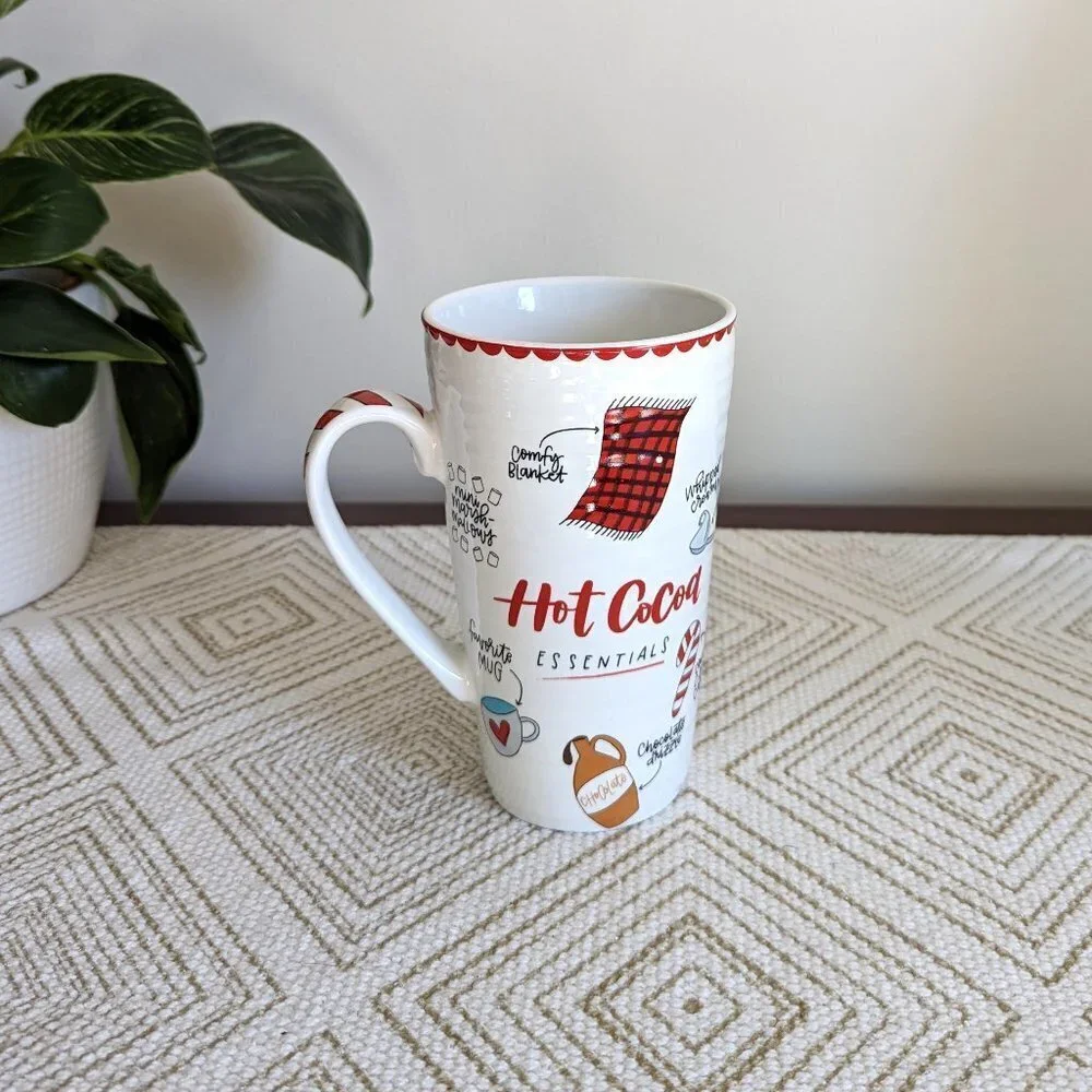 Pier‎ 1 Hot Cocoa/Coffee Mug Holiday 16oz